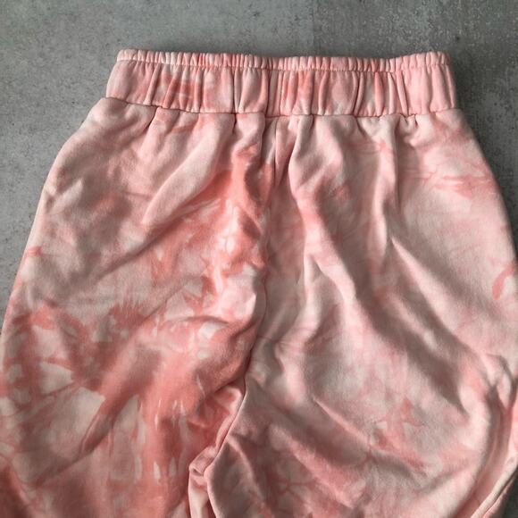 Anthropologie All Fenix Aryah Pink Tie Dye Joggers NEW - Picture 7 of 11